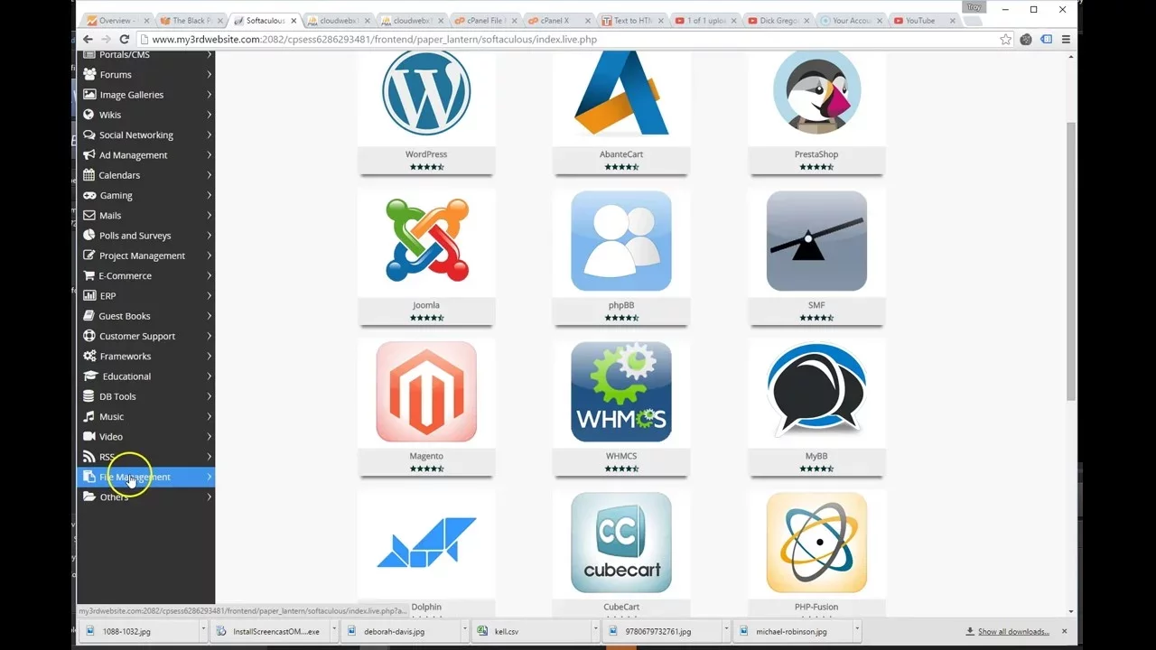 Installing Wordpress on a Self Hosted Website