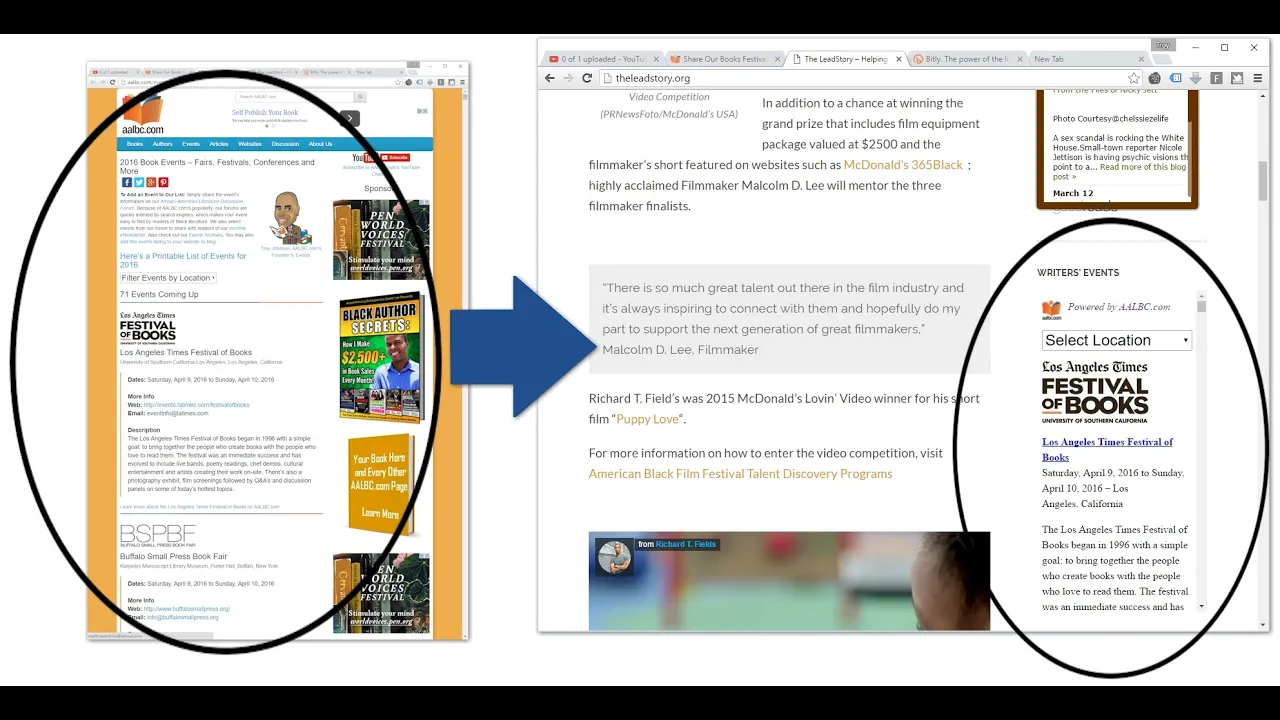 Add Book Festivals & Fairs to Your Website