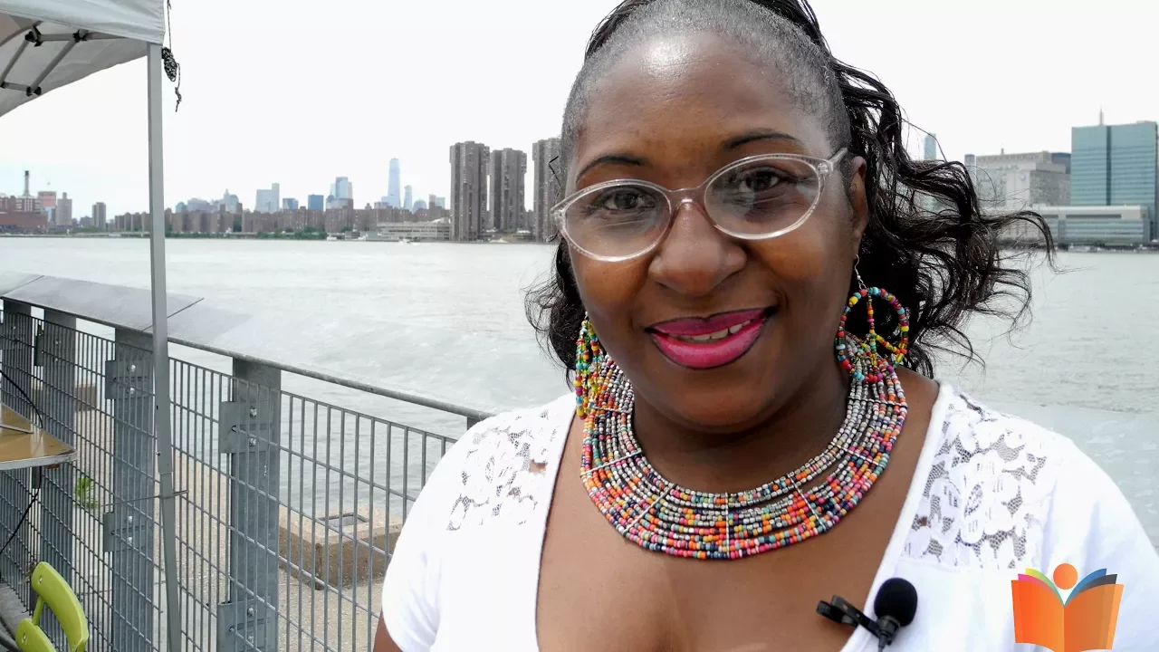 Mikki Arlene Ealey at the 2017 Queens Book Festival