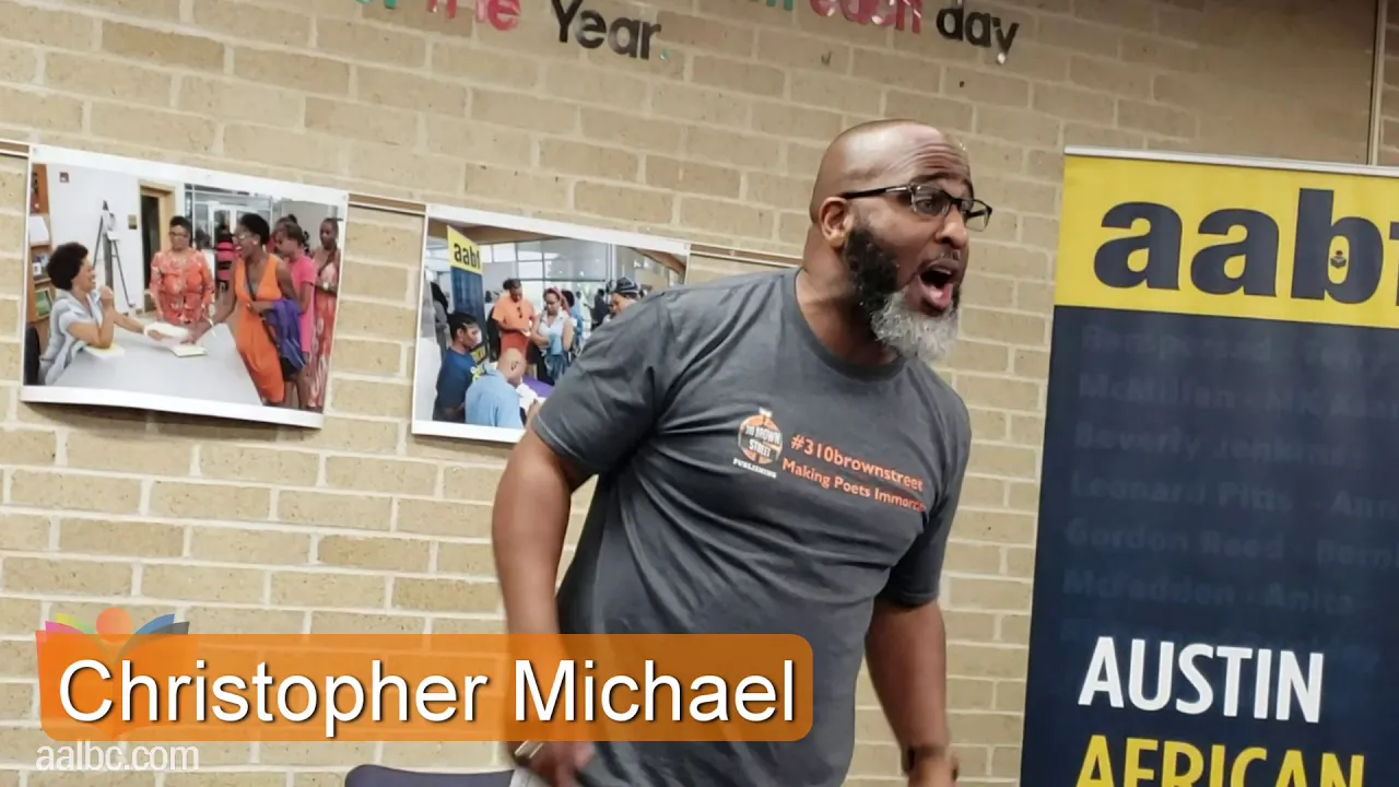 Poet, Publisher, Christopher Michael Recites Poem